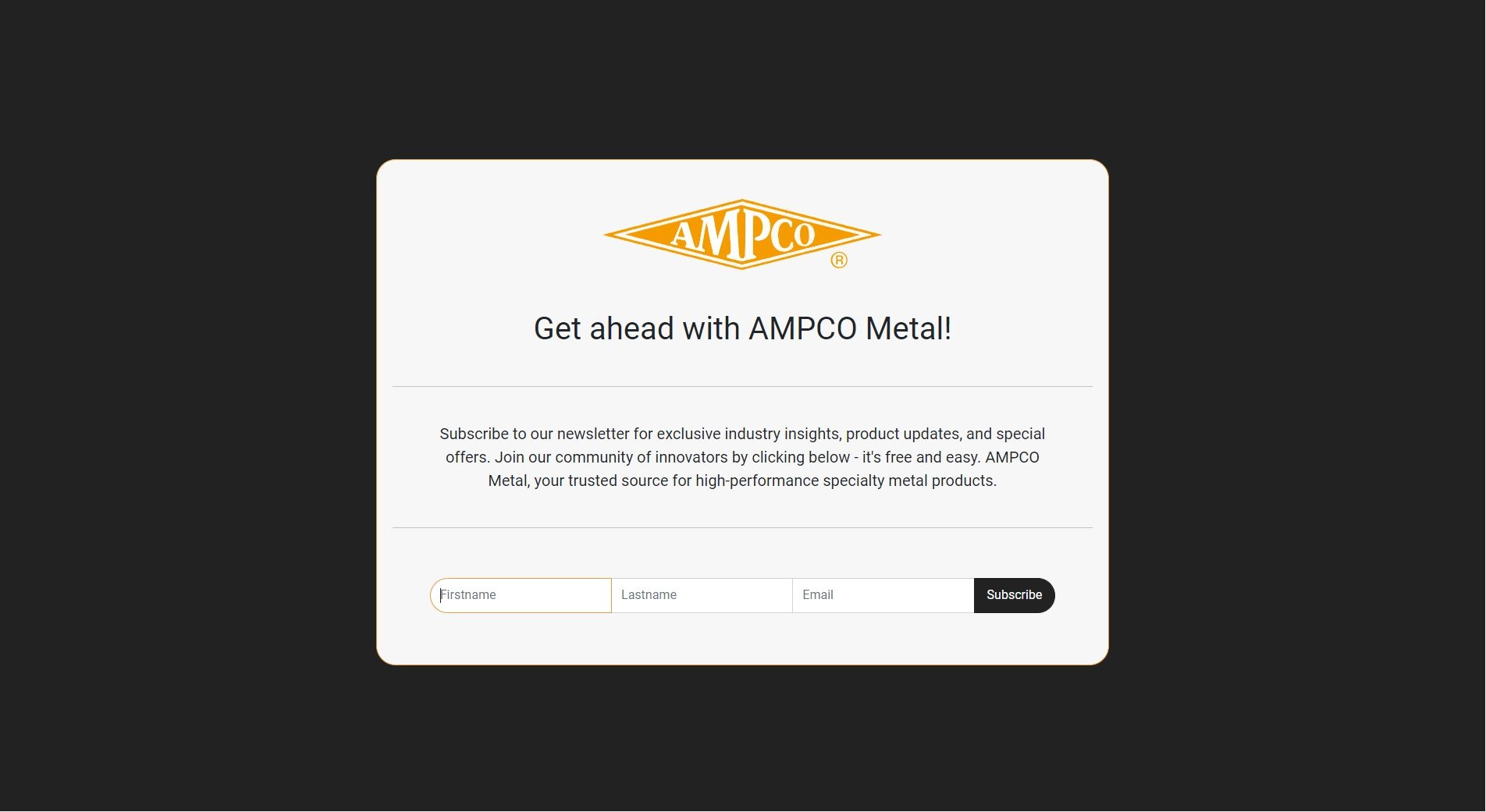 Newsletter